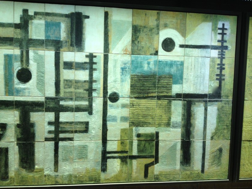 Power &amp; Generators Dorothy Annan Mural Speed High walk Barbican, London